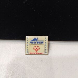 Vtg Fleet Bank Premier Sponsor USA‎ Special Olympics Lapel Tack Pin